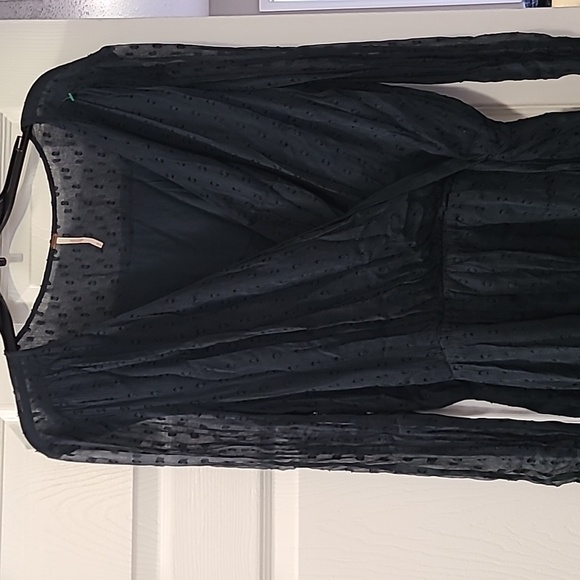 Free People Daliah Drop Waist Dress Deep Jade sz Med - Picture 2 of 10